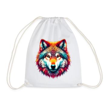 Loup - Sac de sport léger - blanc - Devant