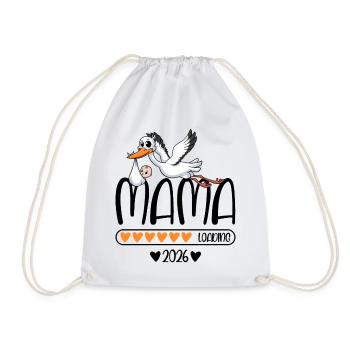 Mama 2026 loading - Turnbeutel - Weiß - Vorne