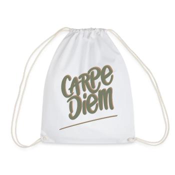 Carpe Diem - Turnbeutel - Weiß - Vorne