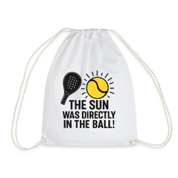 Le ballon était au soleil... Padel - Sac de sport léger - blanc - Devant