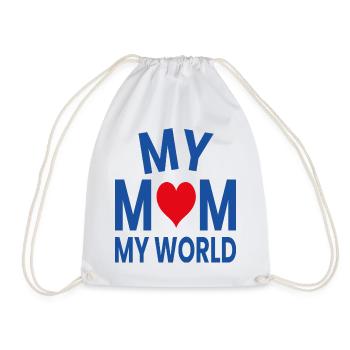 Meine Mutter, meine Welt - Turnbeutel - Weiß - Vorne
