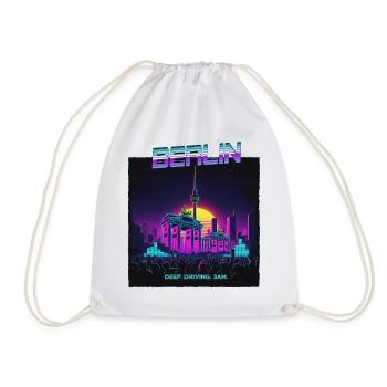 Berlin Retro Electro - Turnbeutel - Weiß - Vorne