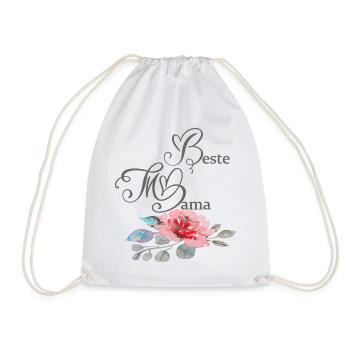 Best Mom - Drawstring Bag - white - Front