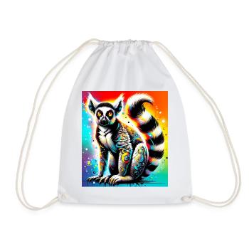 Lémurien - Sac de sport léger - blanc - Devant