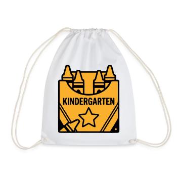 Logo de la maternelle Crayons - Sac de sport léger - blanc - Devant