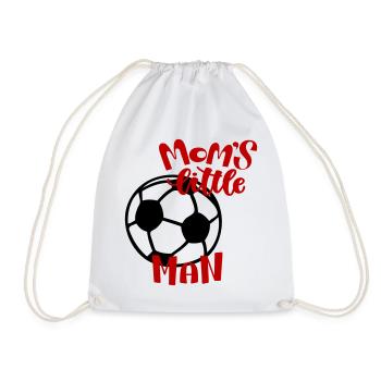 Mom's Little Football Man  - Turnbeutel - Weiß - Vorne