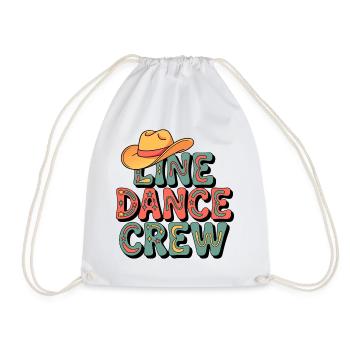 Troupe de danse en ligne rétro - Sac de sport léger - blanc - Devant