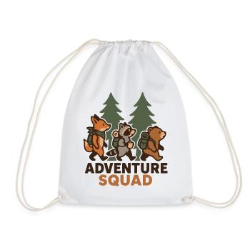Hiking - Adventure Squad - Drawstring Bag - white - Front