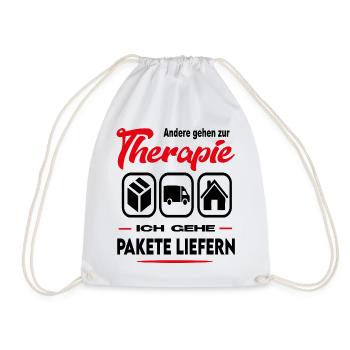 Paketbote Postbote Paketzusteller Berufe Arbeit - Turnbeutel - Weiß - Vorne