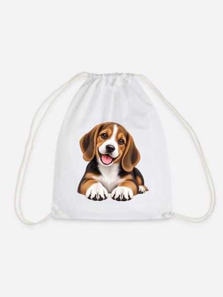 Beagle-Welpe Tierliebhaber - Turnbeutel - Weiß