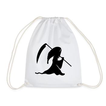Grim Reaper - Drawstring Bag - white - Front