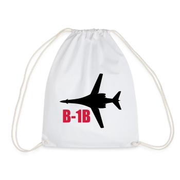 bomber - Drawstring Bag - white - Front