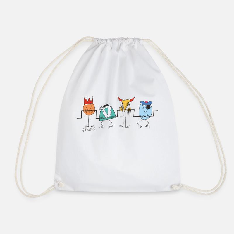 Shadoks pump - Drawstring Bag - white