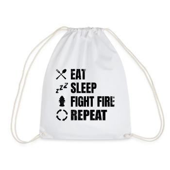 Fire brigade routine - Drawstring Bag - white - Front