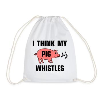 Je pense que mon cochon siffle - Sac de sport léger - blanc - Devant