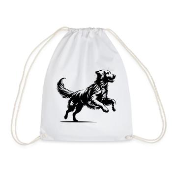 Golden Retriever - Drawstring Bag - white - Front