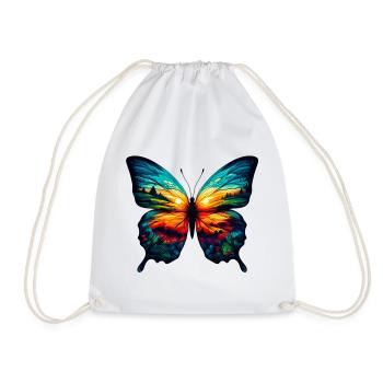 Papillon - Sac de sport léger - blanc - Devant