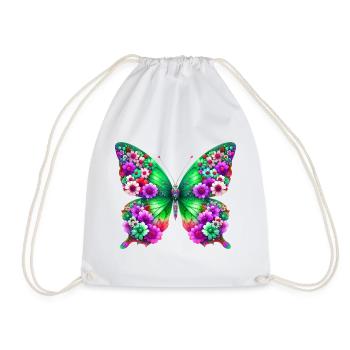 Papillon - Sac de sport léger - blanc - Devant