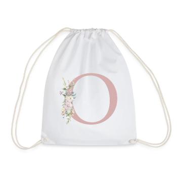 o Monogramme, Floral, Personnalisable - Sac de sport léger - blanc - Devant