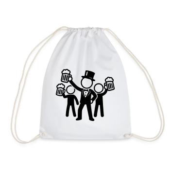 Enterrement de vie de garçon du marié - Sac de sport léger - blanc - Devant