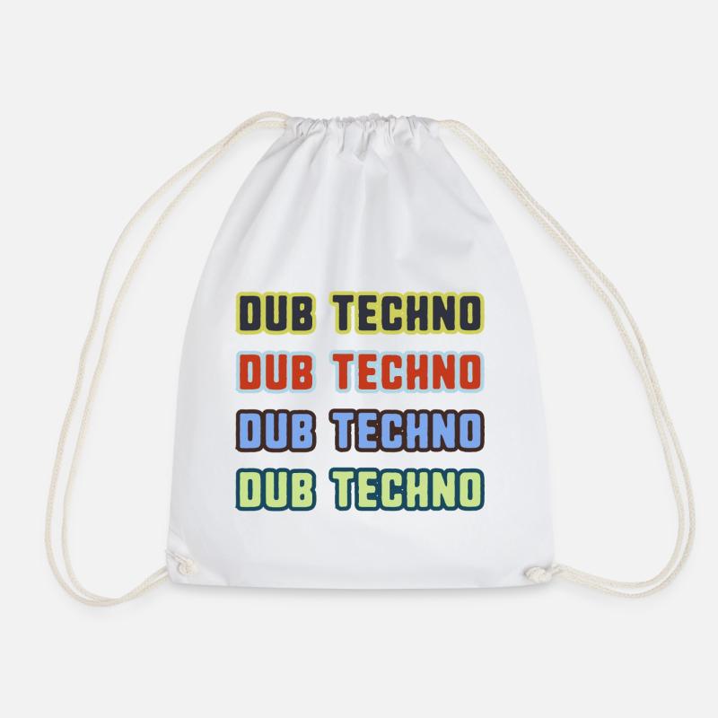 Dub Techno Kaleidoskop - Turnbeutel - Weiß