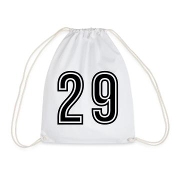 29 Symbole numérique - Sac de sport léger - blanc - Devant