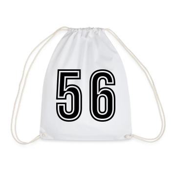 56 Symbole numérique - Sac de sport léger - blanc - Devant