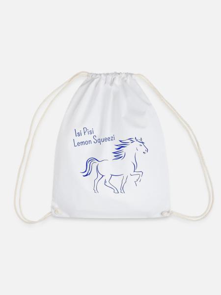 Isi Pisi Lemon Squeezi Blau by Maison Bichon - Turnbeutel - Weiß