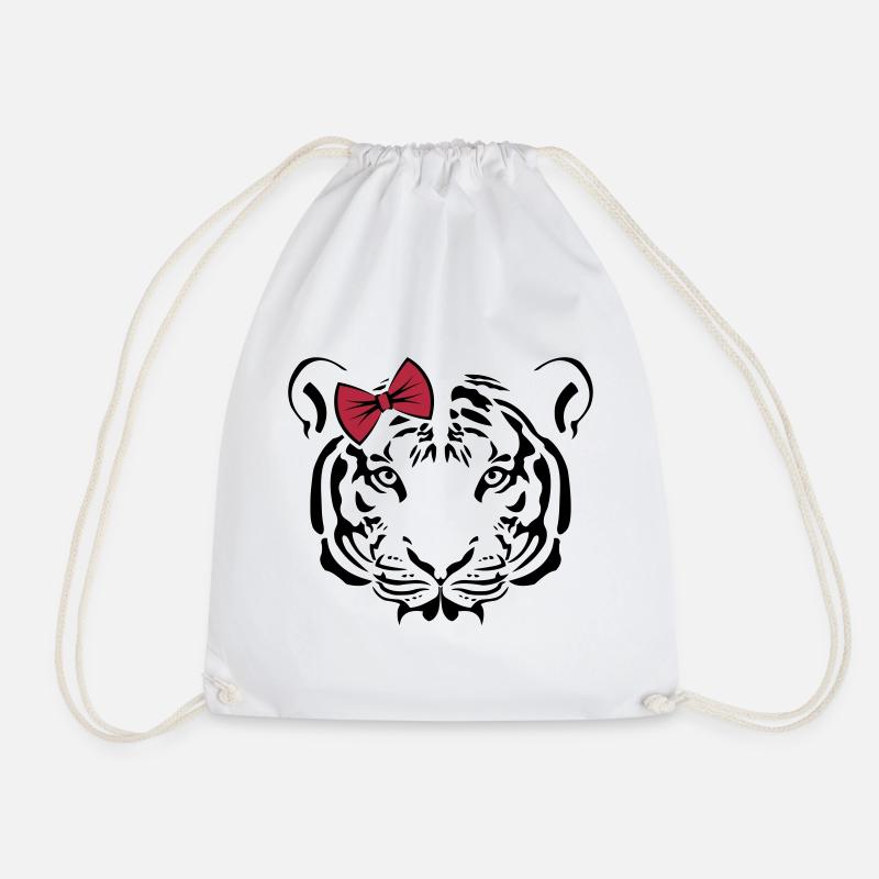 Cute Tiger CUTE EDITION - Drawstring Bag - white