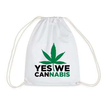 Oui, nous le cannabis! - Sac de sport léger - blanc - Devant