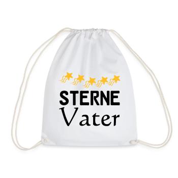 Sterne Vater Vatertag Familie Sprüche Geschenk - Turnbeutel - Weiß - Vorne