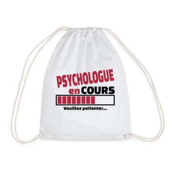 psychologue en cours - Sac de sport léger - blanc - Devant