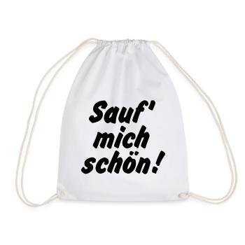 Sauf mich schön - Sac de sport léger - blanc - Devant