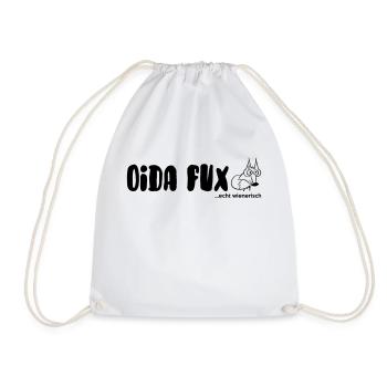 oida fux... echt wienerisch - Turnbeutel - Weiß - Vorne