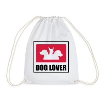 Dog Lover - Sac de sport léger - blanc - Devant