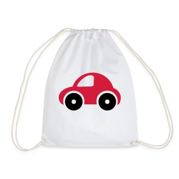 Toy car - Drawstring Bag - white - Front