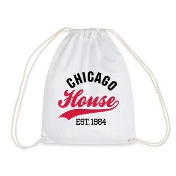Chicago house est. 1984 - Drawstring Bag - white - Front