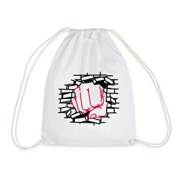 Poing, poing, poing - Sac de sport léger - blanc - Devant
