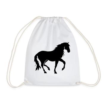 Pferd PRE Pura Raza Espangnola, Andalusier Piaffe - Turnbeutel - Weiß - Vorne