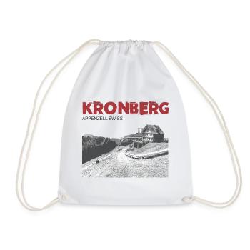 Schweizer Berge T-Shirt Appenzell Kronberg - Turnbeutel - Weiß - Vorne