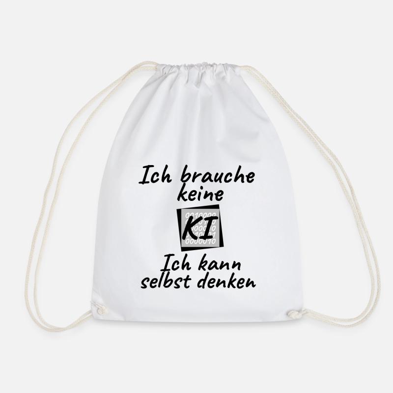 ki denkt - Turnbeutel - Weiß