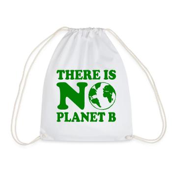 There is no planet b - Sac de sport léger - blanc - Devant