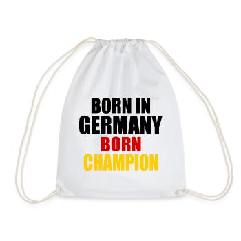 born in germany born champion - Allemagne - Sac de sport léger - blanc - Devant