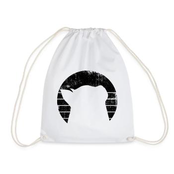 Chat - Sac de sport léger - blanc - Devant