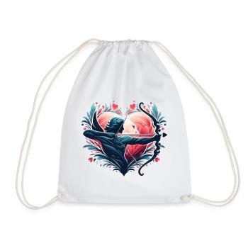 Illustration d’Archer de cœur mythique - Sac de sport léger - blanc - Devant