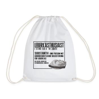 Leberkasthusiast – L’humour de style de vie de Leberka - Sac de sport léger - blanc - Devant