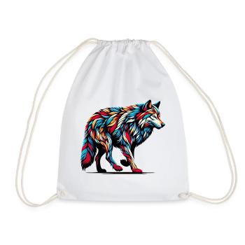Loup - Sac de sport léger - blanc - Devant