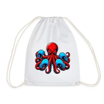 Pieuvre - Sac de sport léger - blanc - Devant