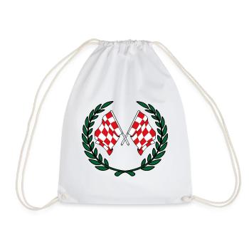 Couronne de laurier des drapeaux de la province du Brabant-Septentrional - Sac de sport léger - blanc - Devant