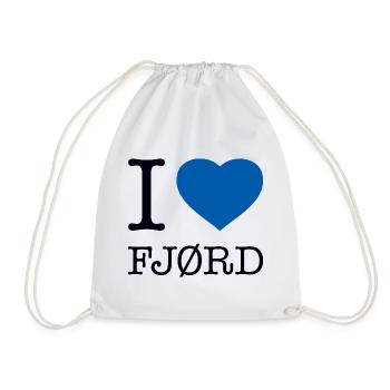 J’AIME FJORD Norvège Norvège - Sac de sport léger - blanc - Devant